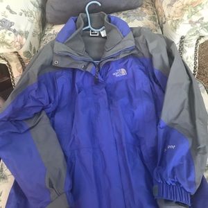 Purple and Gray Northface Jacket